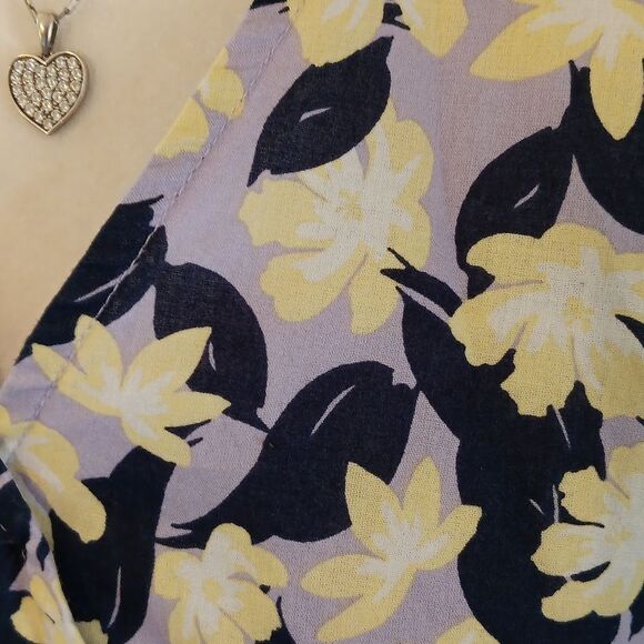 ON-34TH Cotton Floral Dress. Retro. Cotton Cool. Garden Party - Picture 4 of 13